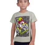 Redyez Kids Boys and Girls Half Sleeve printed T-Shirts (Olive Colour)