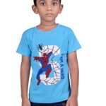 Redyez Kids Boys and Girls Half Sleeve printed T-Shirts (Blue Colour)