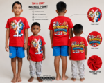 REDYEZ Personalized Kids T-Shirt for Boys | Custom Name Printed T-Shirt | 100% Cotton Regular Fit Half Sleeve T-Shirt