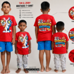 REDYEZ Personalized Kids T-Shirt for Boys | Custom Name Printed T-Shirt | 100% Cotton Regular Fit Half Sleeve T-Shirt