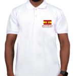 Redyez Men’s cotton Polo Collar T Shirts | TVKFlag Vijay T-Shirts (White / Black / Yellow)