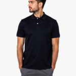 Redyez 100% Cotton Black Polo T-Shirt – Classic Fit, Half Sleeve