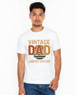 Redyez Men’s Printed T-Shirt – ‘Dad Mode Activated’ | Father’s Day Gift | Black & White - Image 2