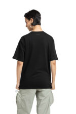 Redyez Black Oversized T-Shirt for Women | 100% Cotton | Casual Summer Streetwear - Image 5