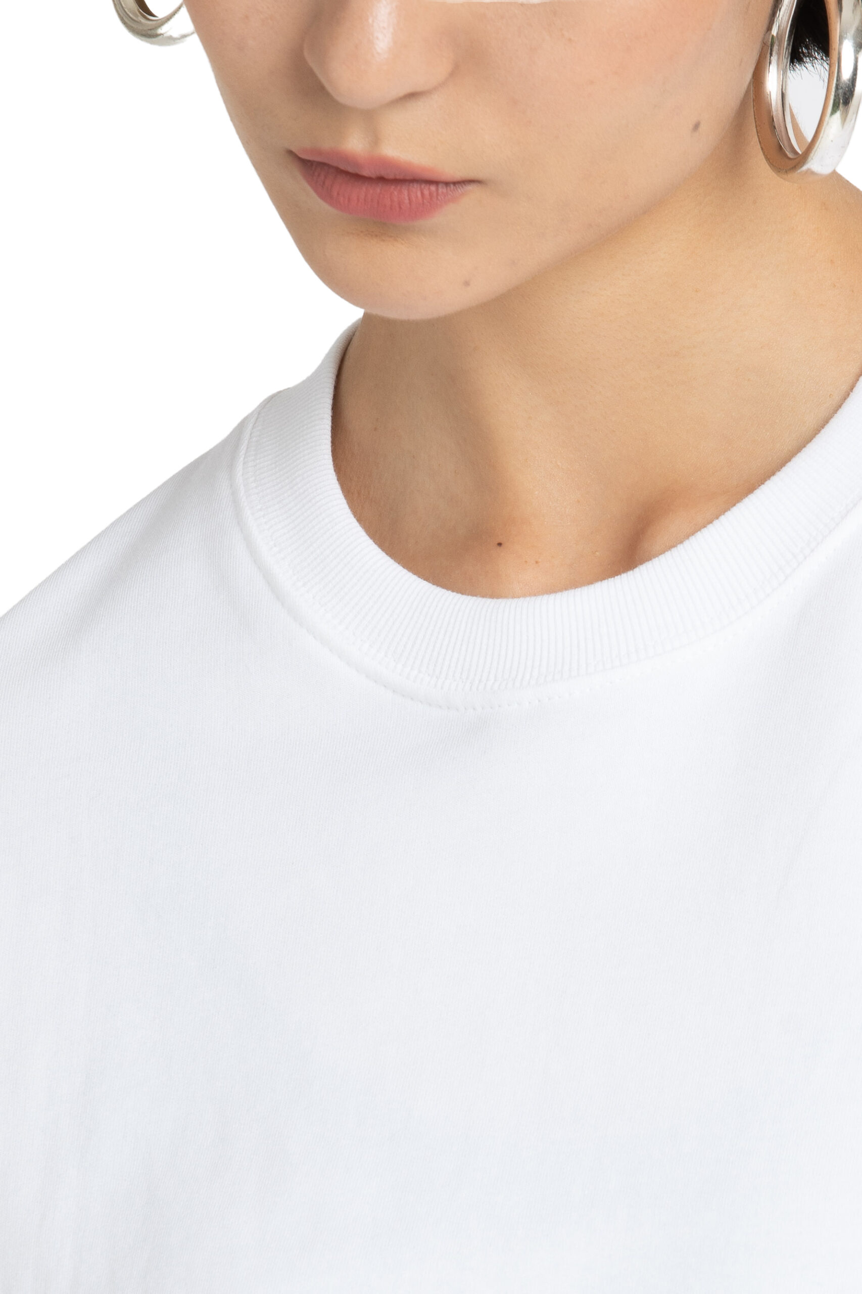 053A9871 Oversized Cotton T-Shirt for Women - White | Redyez Official - Image 4