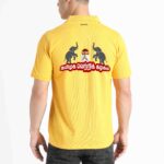 TVK Thalapathy Vijay Men's Half Sleeve Polo T-Shirt | Tamilaga Vettri Kazhagam Official Tee | (White / Black / Yellow / Red)