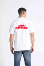 Thalapathy Vijay Men's Half Sleeve Polo T-Shirt | Jana Nayagam Movie Tee | (White / Black / Yellow / Red) - Image 2