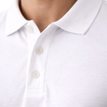 REDYEZ Men’s White Polo T-Shirt | Pure Cotton Bio-Wash Fabric | Regular Fit | Premium Casual Wear - Image 4