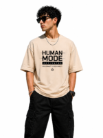 Redyez Human Mode Activated Oversized T-Shirt for Men & Women | 240 GSM Premium Cotton