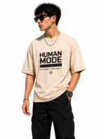 Redyez Human Mode Activated Oversized T-Shirt for Men & Women | 240 GSM Premium Cotton - Image 4